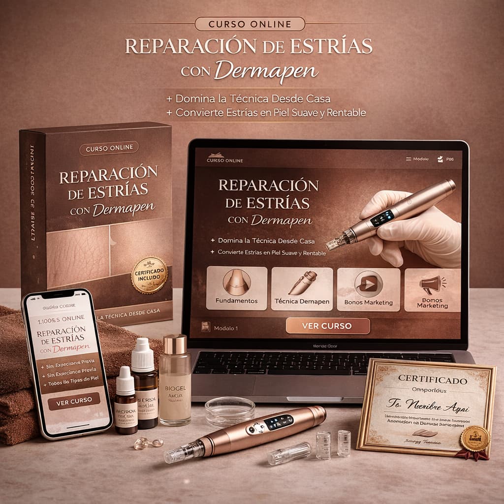 Curso reparación de estrías con derma pen