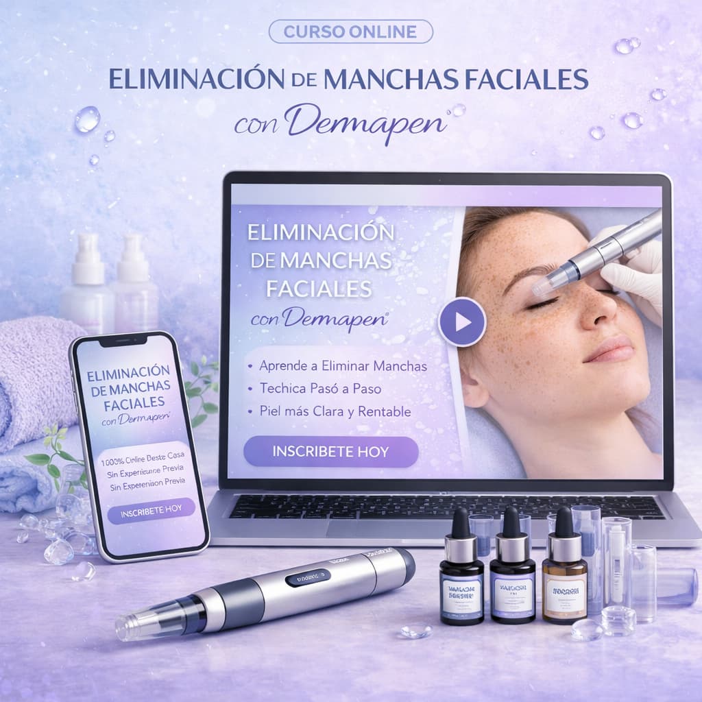Curso eliminación de manchas faciales con péptidos